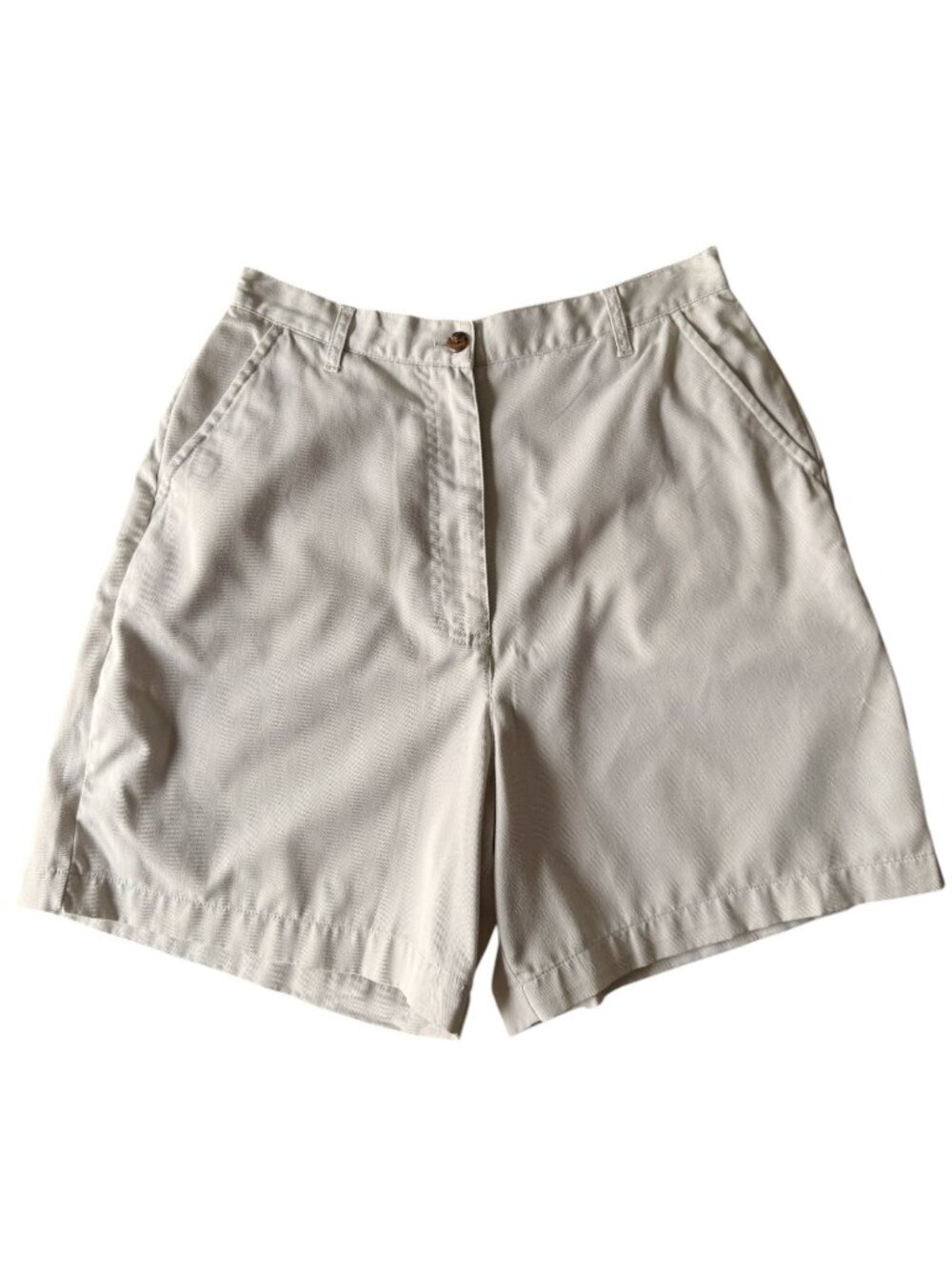 Vintage Beige Shorts Highrise Cotton Gorpcore Grandpacore Vintage Sz 10